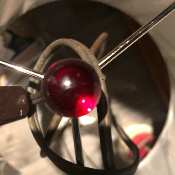 🏺Pair of Victorian George Washington & Martha porcelain parlor lamps🏺 - Picture 5 of 5